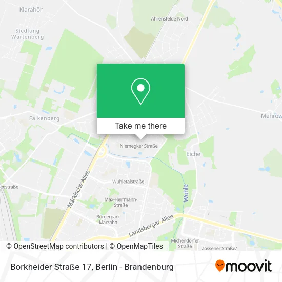 Карта Borkheider Straße 17