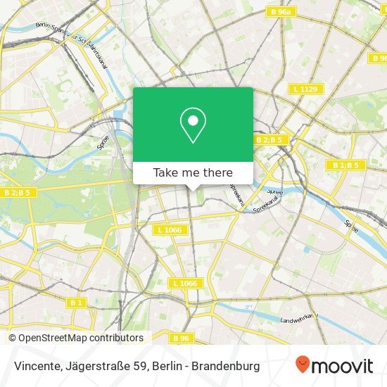 Карта Vincente, Jägerstraße 59