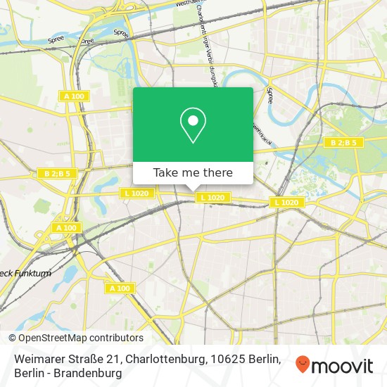 Weimarer Straße 21, Charlottenburg, 10625 Berlin map