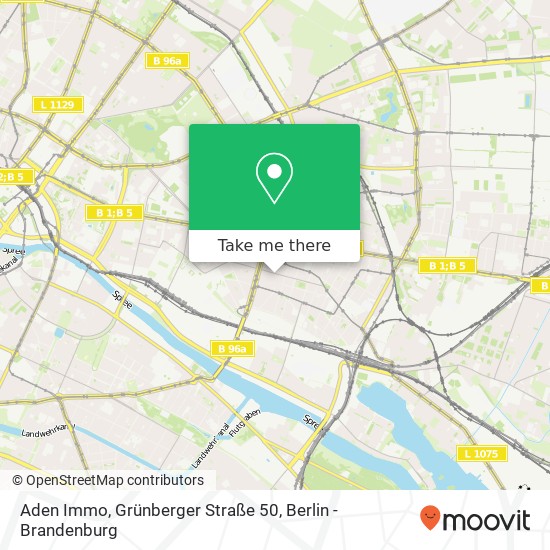 Aden Immo, Grünberger Straße 50 map