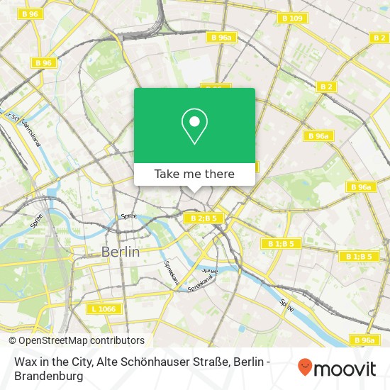 Wax in the City, Alte Schönhauser Straße map