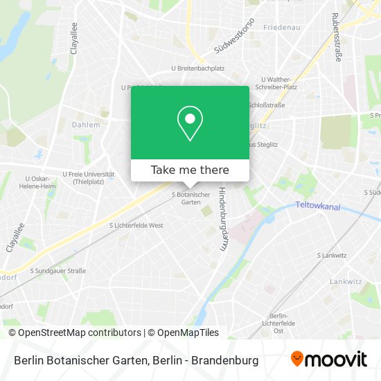 Berlin Botanischer Garten map