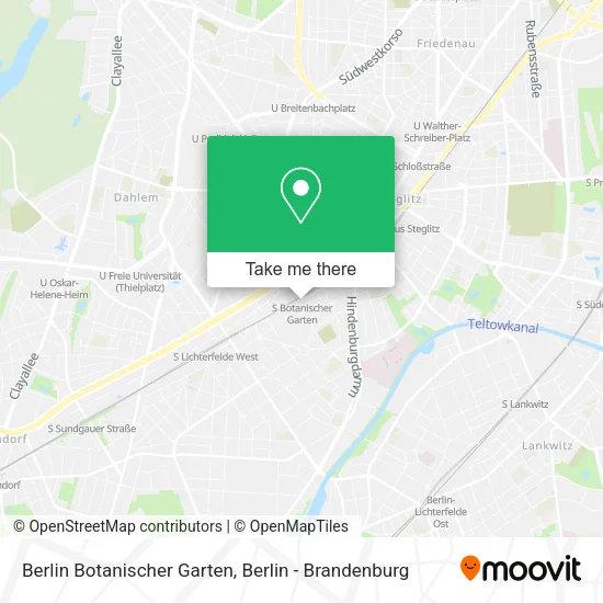 Карта Berlin Botanischer Garten