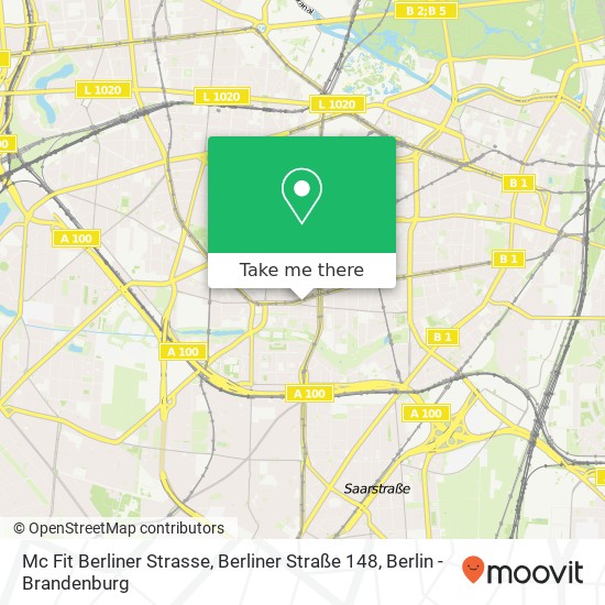 Mc Fit Berliner Strasse, Berliner Straße 148 map