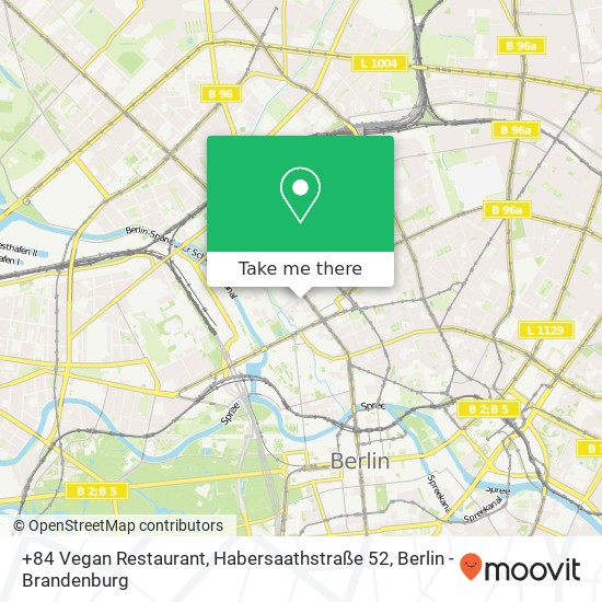+84 Vegan Restaurant, Habersaathstraße 52 map