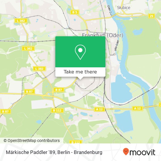 Märkische Paddler '89 map