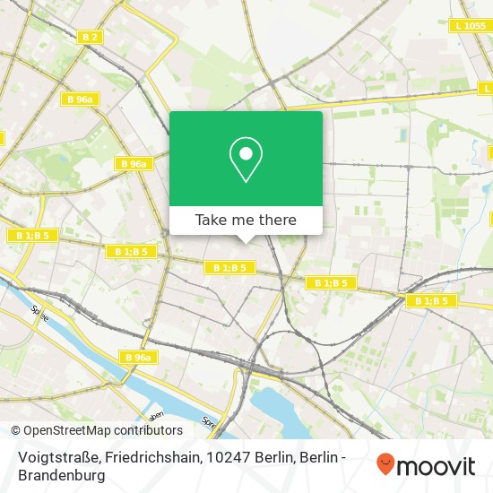 Voigtstraße, Friedrichshain, 10247 Berlin map