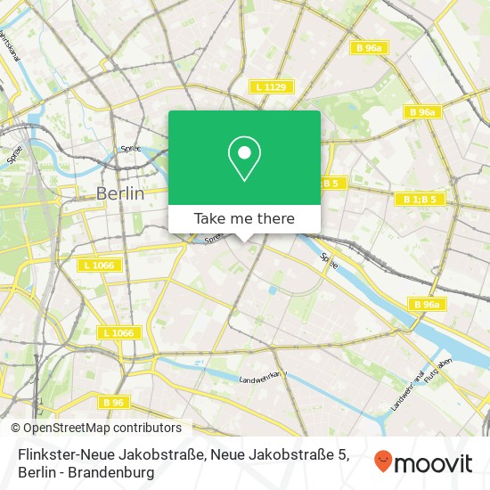 Карта Flinkster-Neue Jakobstraße, Neue Jakobstraße 5