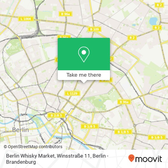 Карта Berlin Whisky Market, Winsstraße 11