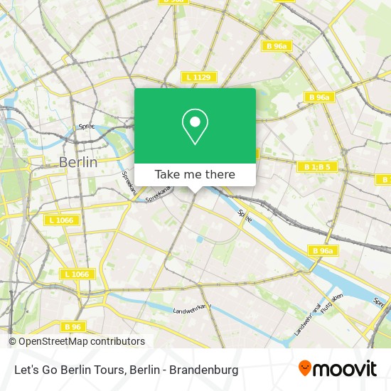 Let's Go Berlin Tours map