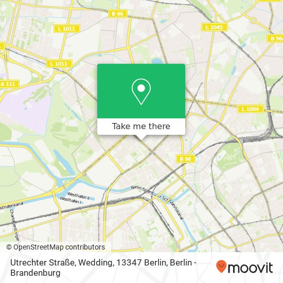 Карта Utrechter Straße, Wedding, 13347 Berlin