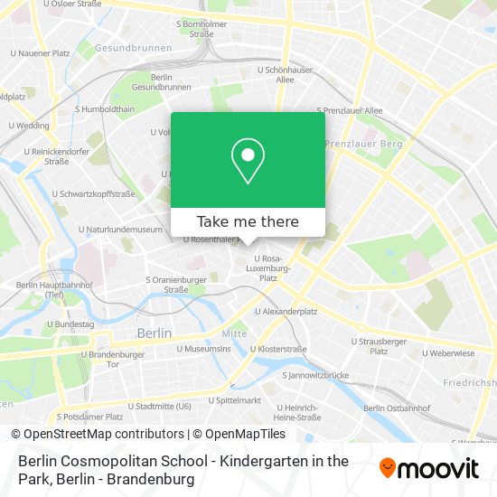 Карта Berlin Cosmopolitan School - Kindergarten in the Park