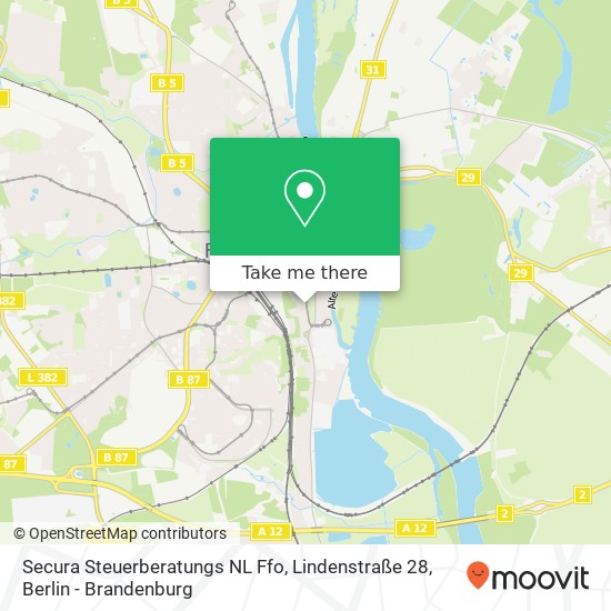 Secura Steuerberatungs NL Ffo, Lindenstraße 28 map