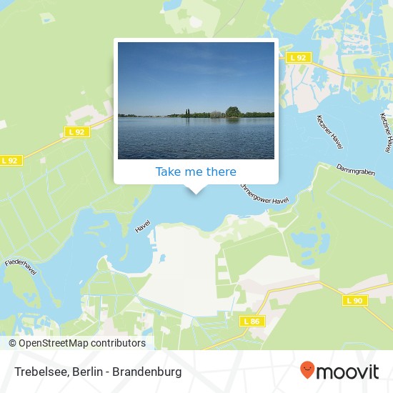 Trebelsee map