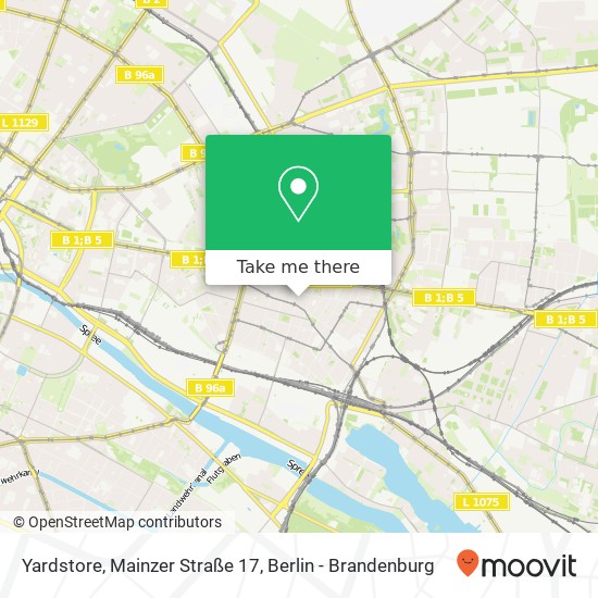 Yardstore, Mainzer Straße 17 map