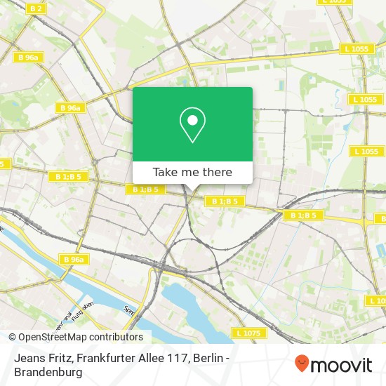 Jeans Fritz, Frankfurter Allee 117 map