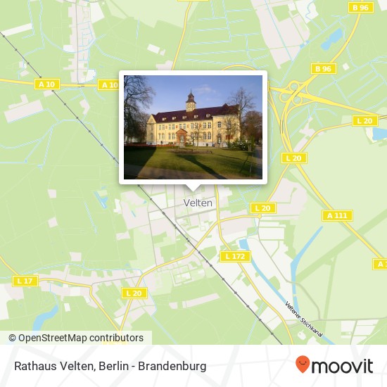 Rathaus Velten map