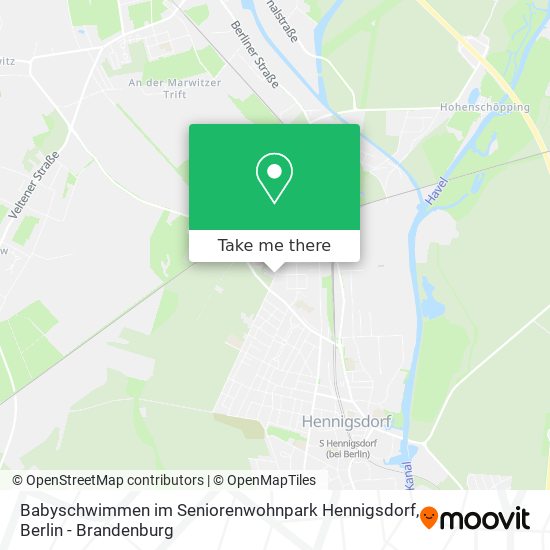 Babyschwimmen im Seniorenwohnpark Hennigsdorf map