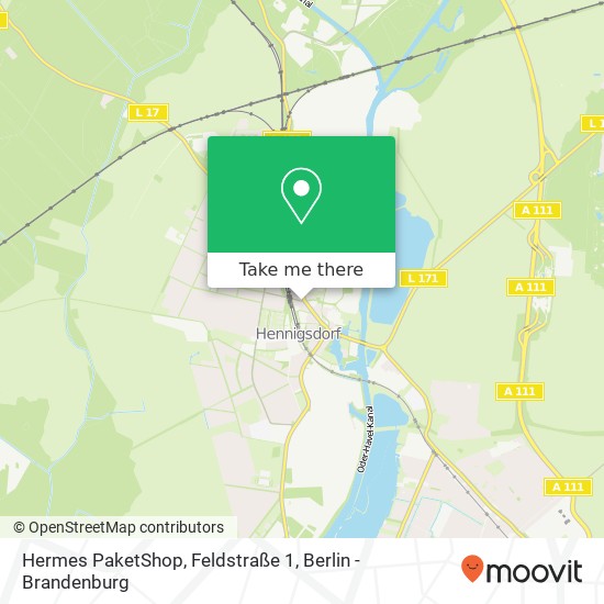 Hermes PaketShop, Feldstraße 1 map