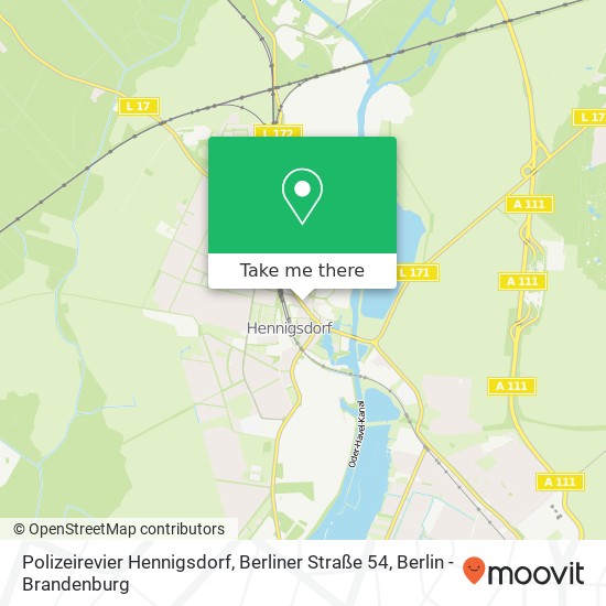 Polizeirevier Hennigsdorf, Berliner Straße 54 map