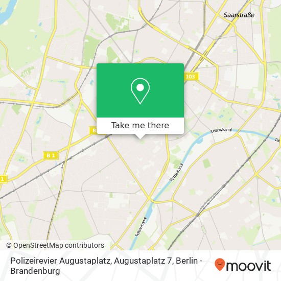Карта Polizeirevier Augustaplatz, Augustaplatz 7