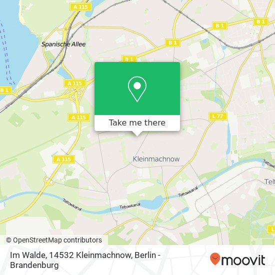 Im Walde, 14532 Kleinmachnow map