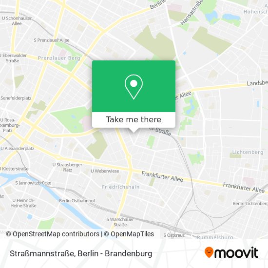 Straßmannstraße map