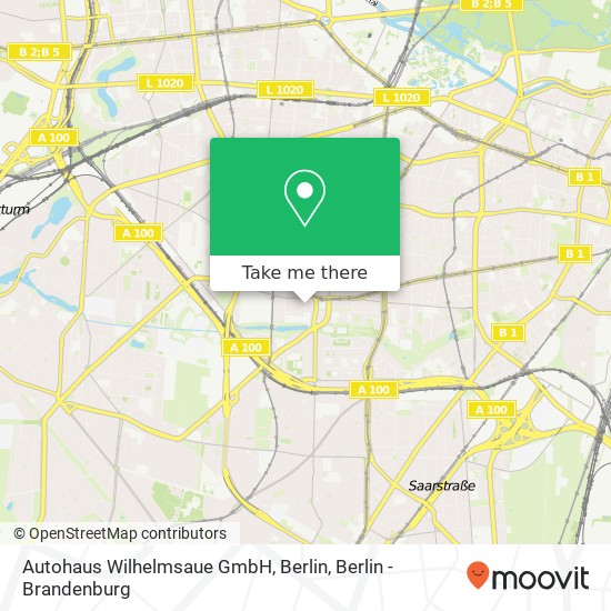 Autohaus Wilhelmsaue GmbH, Berlin map