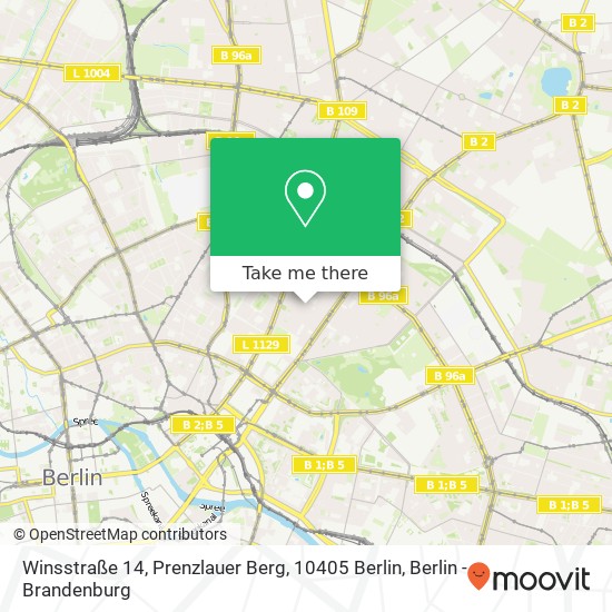 Winsstraße 14, Prenzlauer Berg, 10405 Berlin map