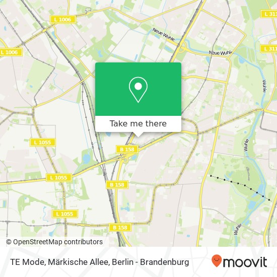 TE Mode, Märkische Allee map