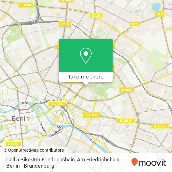 Call a Bike-Am Friedrichshain, Am Friedrichshain map