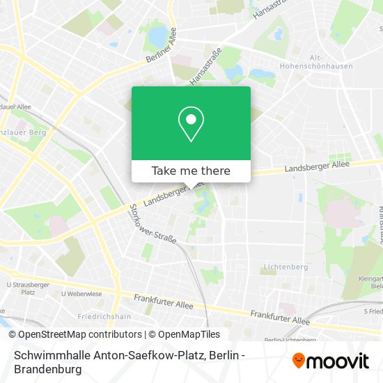 Schwimmhalle Anton-Saefkow-Platz map
