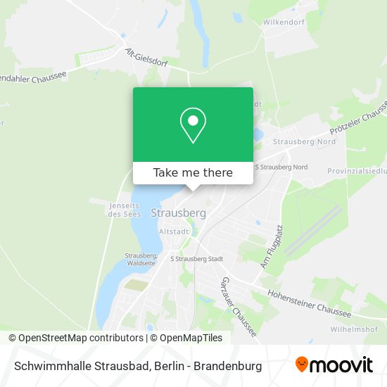 Карта Schwimmhalle Strausbad