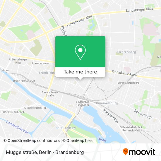 Карта Müggelstraße