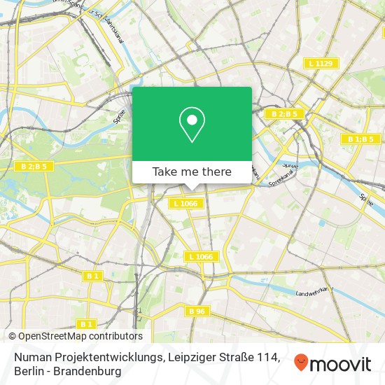 Карта Numan Projektentwicklungs, Leipziger Straße 114