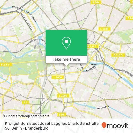 Карта Krongut Bornstedt Josef Laggner, Charlottenstraße 56