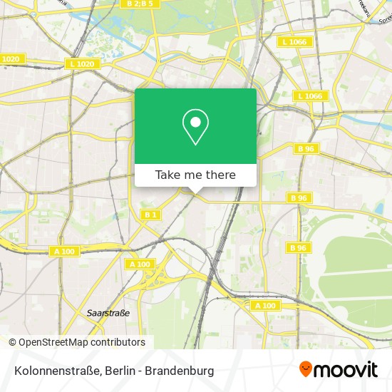 Карта Kolonnenstraße
