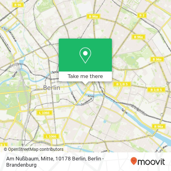 Карта Am Nußbaum, Mitte, 10178 Berlin