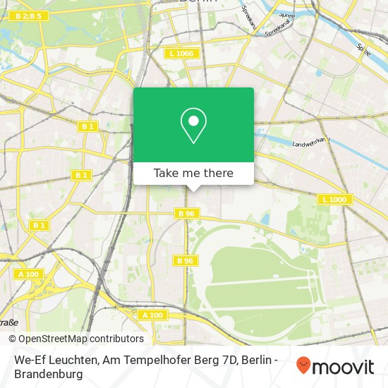 Карта We-Ef Leuchten, Am Tempelhofer Berg 7D