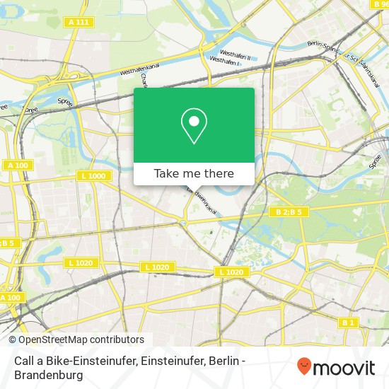 Call a Bike-Einsteinufer, Einsteinufer map