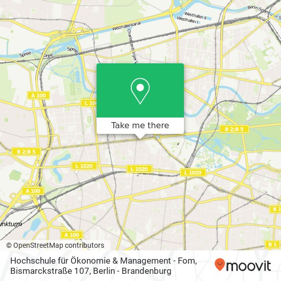 Hochschule für Ökonomie & Management - Fom, Bismarckstraße 107 map