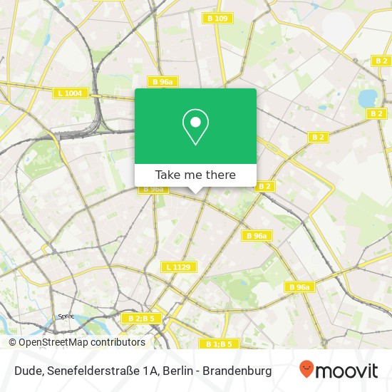 Карта Dude, Senefelderstraße 1A