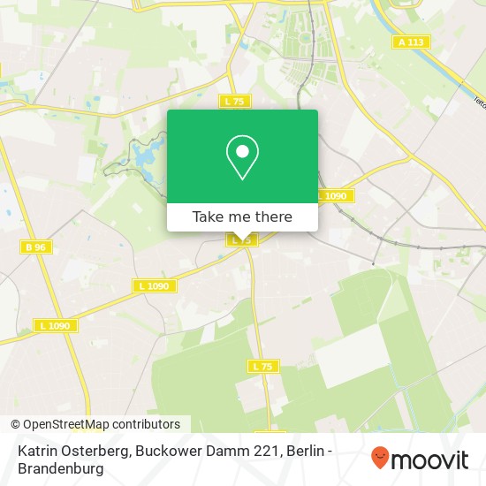 Katrin Osterberg, Buckower Damm 221 map