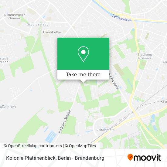 Kolonie Platanenblick map