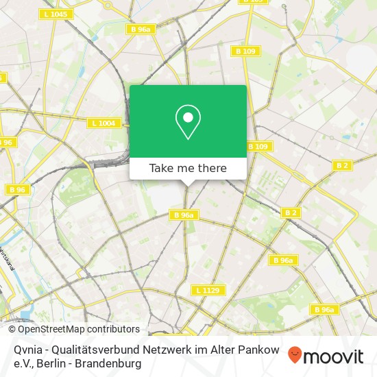 Карта Qvnia - Qualitätsverbund Netzwerk im Alter Pankow e.V.