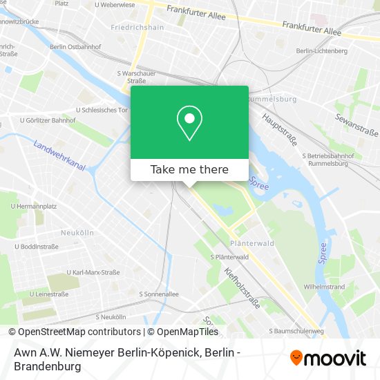 Карта Awn A.W. Niemeyer Berlin-Köpenick
