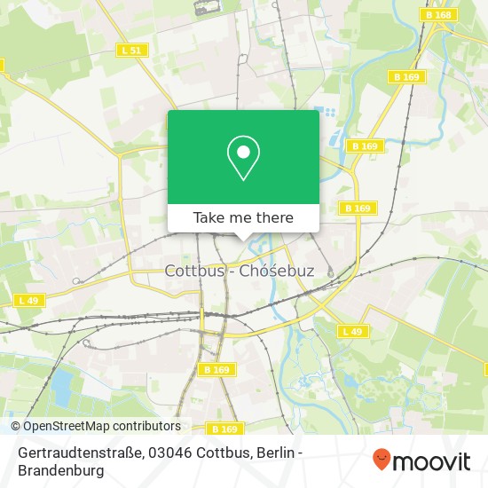 Gertraudtenstraße, 03046 Cottbus map