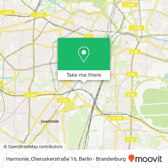 Карта Harmonie, Cheruskerstraße 16