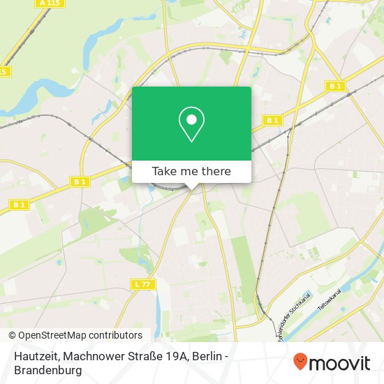 Hautzeit, Machnower Straße 19A map