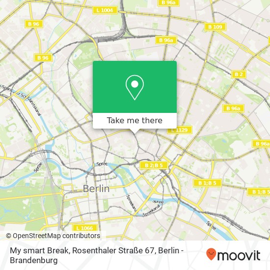 Карта My smart Break, Rosenthaler Straße 67